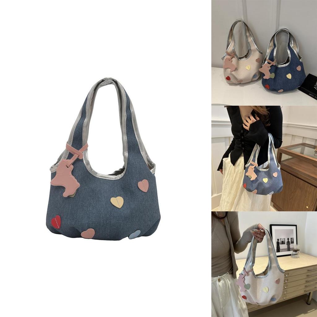 Chic 2024 Korean Floral Handheld Tote Bag With Simple Aesthetic Design Ideal For Everyday Use