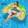 Swimming Pool Accessories U-shaped Inflatable Float for Adults Blow-Up Floating Lounge Chair Summer with Drink Holder Party Beach Lake Essentials