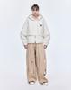 Zzero Songzio Sleeve Detachable Hood Jumper Cream Sh3Jp801Cr