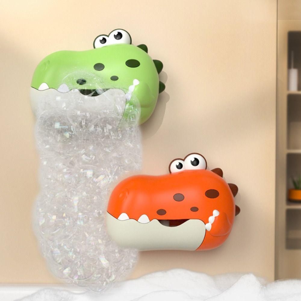 

Dinosaur Shape Bath Bubble Maker Electric Bathtub Bubble Machine Blower Bubble Machine Summer червоний