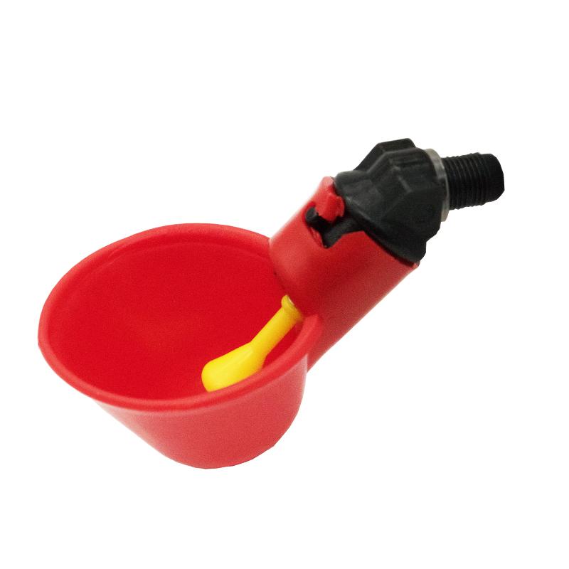 10 Pcs Automatic Quail Drinker Chicken Waterer Bowl Straight Pipe With Yellow Nipple Farm Poultry Drinking Water System