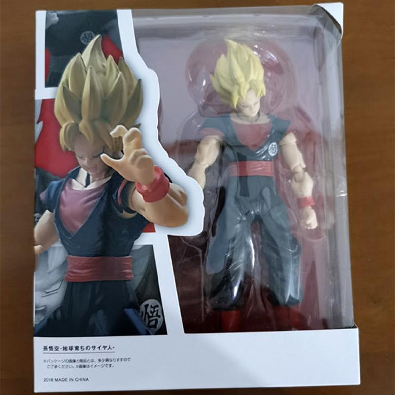 Figurine d'action 16cm Dragon Ball Super Saiyan 3 Goku SHF Anime Mobile PVC Poupée de Collection Figurine Kakarotto Son Goku Modèle Jouets