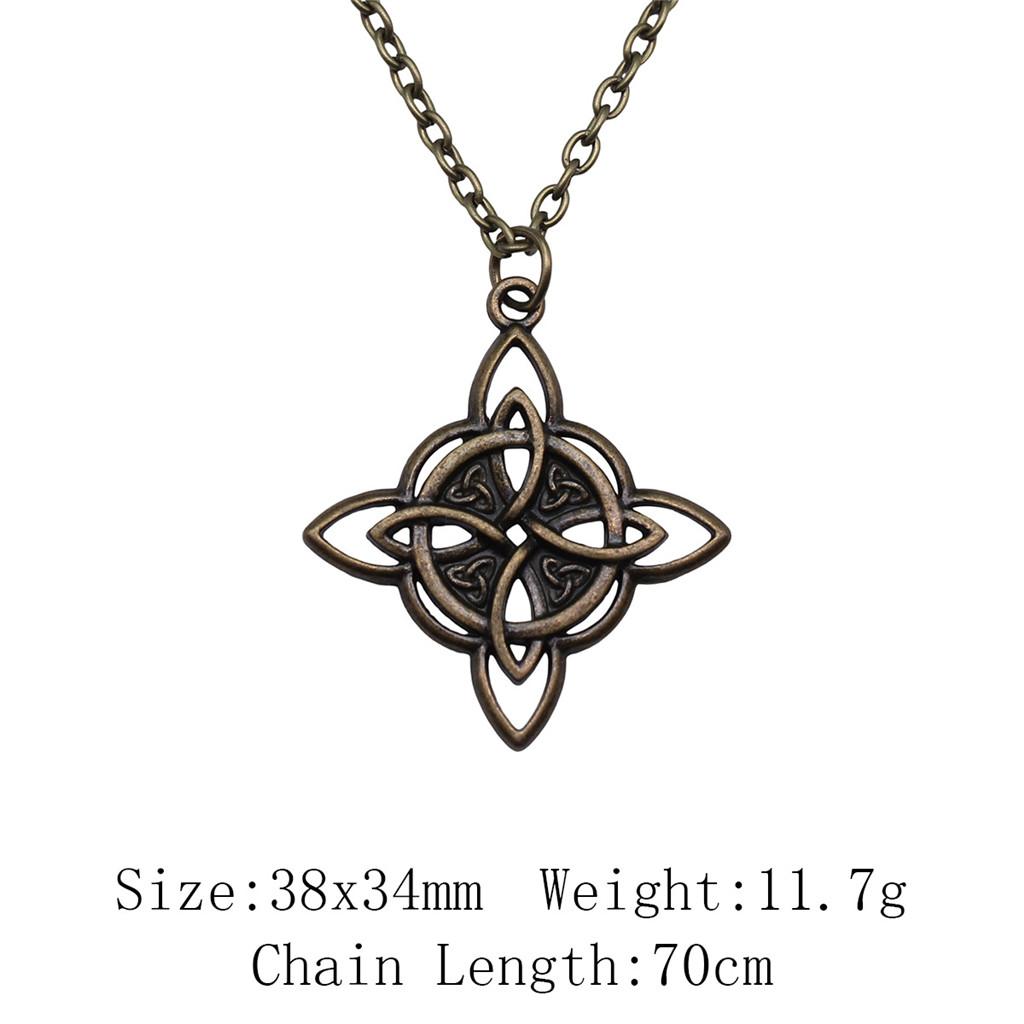 Gifts For Women Woman Long Necklace Celtic Hexagram 45cm Or 70cm Long Chain Necklace Cheap Cute Stuff Pendants And Necklaces