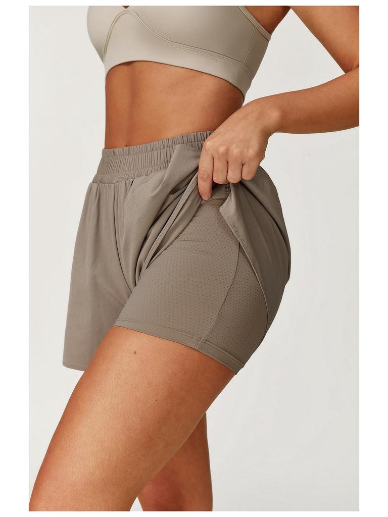 ZeChuang Women's Quick-Dry Sun Protection Running Shorts - Breathable, Cool, Anti-Exposure Fitness Wear