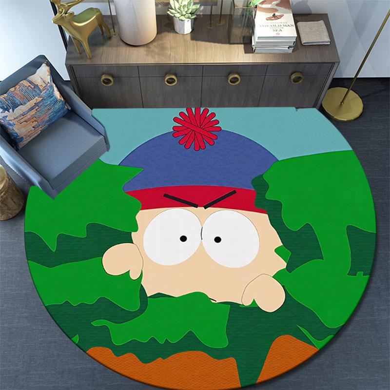 Stan Marsh Pattern Round rug,Carpet Rug for Living Room Bedroom Playroom ,Non-slip Floor Mat,Holiday Gifts and Birthday Gifts.