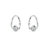 S925 Sterling Silver Sparkle Diamond Screw Earrings for Women, Hypoallergenic Niche Design Ear Studs, Pair