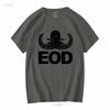 T Shirt J1828 Coat of Arms Eod Blasters Low Visibility Army long or short sleeves vintage Washed Unisex designer clothes homme