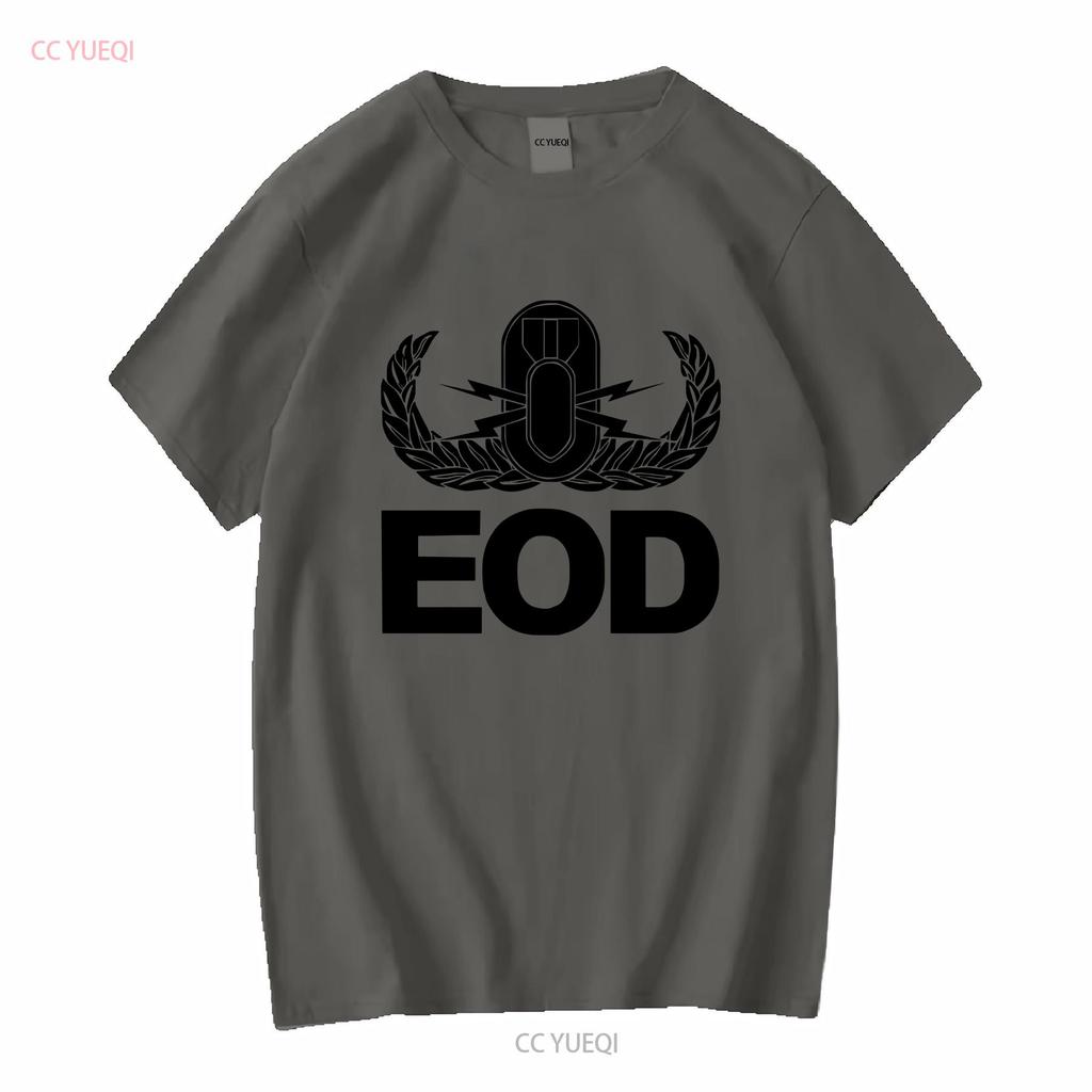 T Shirt J1828 Coat of Arms Eod Blasters Low Visibility Army long or short sleeves vintage Washed Unisex designer clothes homme
