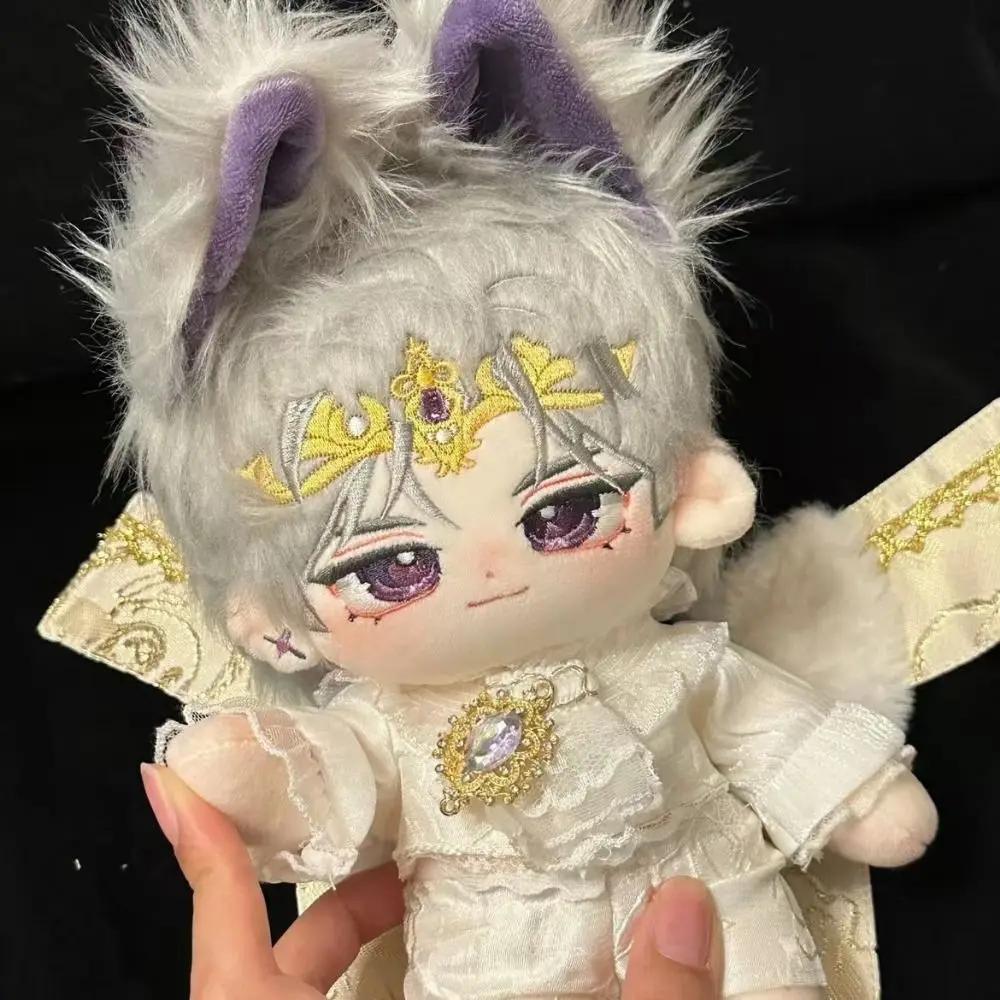 Plush 20Cm Doll Clothes Retro Medieval Prince Suit Red Flame Mini Shirt Pants Set Soft Stuffed Plush Toy Dress Up Accessories