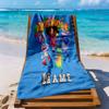 Dora Friends Adventure Customize Text Beach Towel Soft Durable Quick-Dry Portable for SwimmingBeachCamping Travel Beach AccessoriesGym