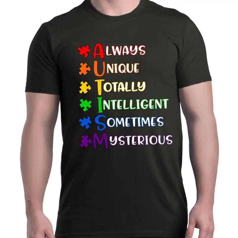 Always Unique T-shirt Autism Awareness Autism Dad Autism Mom ASD SPED Shirts S разноцветный