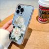 White Peony Bouquet Lucency Phone Case for IPhone 14 15 16 13 12 11 17 Pro Max 12 13 Mini Soft Cover