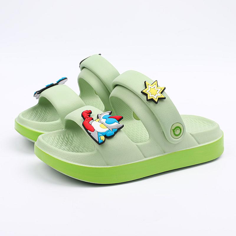 Flexible Soft Eva Boys Summer Slippers Trendy Nonslip Indoor Sandals For Kids In Fun Cartoon Designs