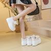 Spring 2025 New Color Muffin Shoes Platform All-match New Chinese Single Shoes Women's Ribbon Little White Shoes Women's Height Increase
