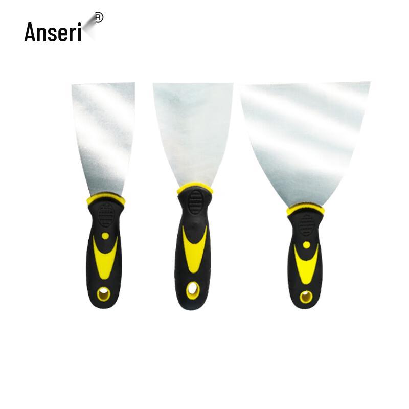 Ansairui 3-Piece Plastic Handle Putty Knife Set