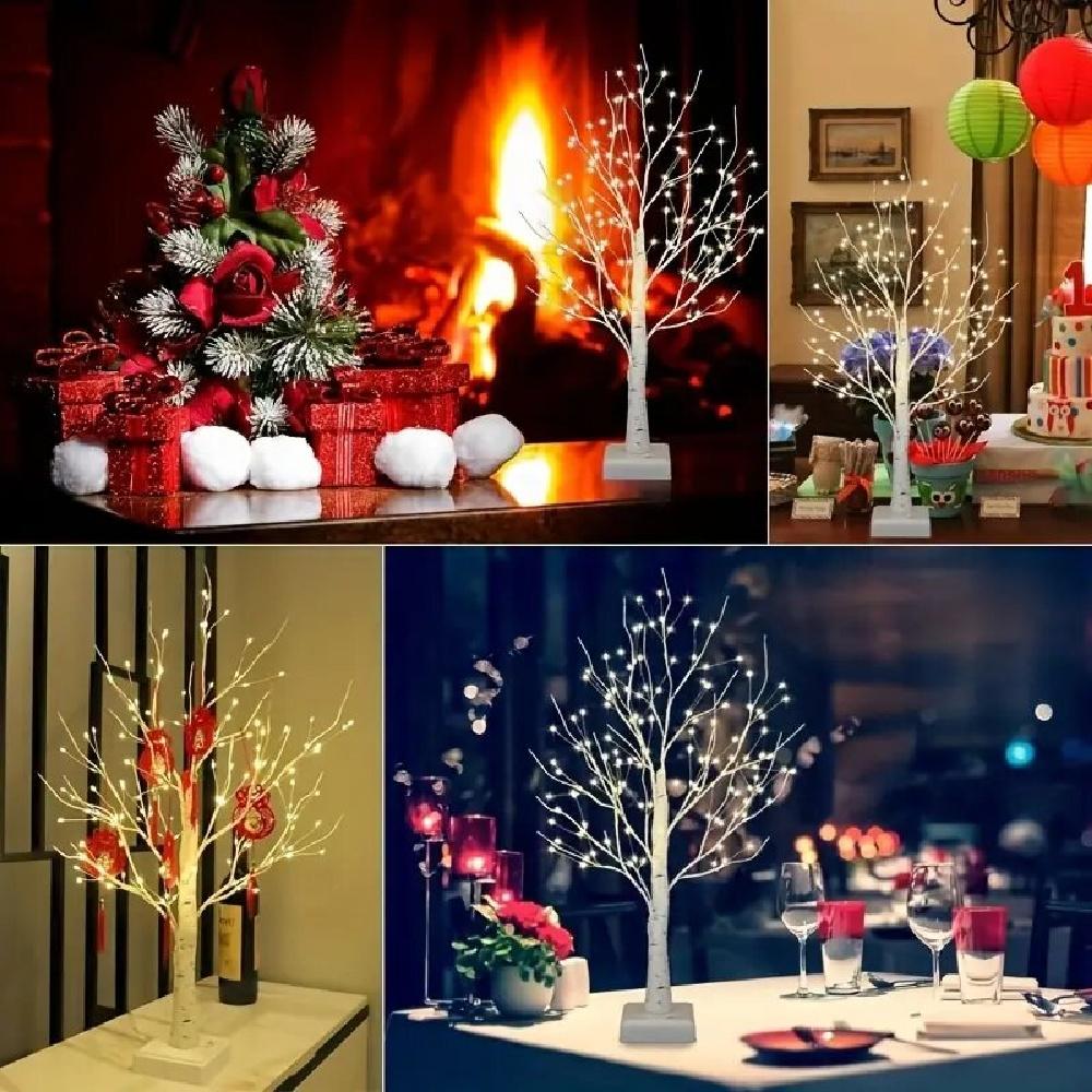 1PC 144LEDs DIY Birch Tree Lights,USB Powered Table Lamp,Indoor Outdoor Decorative Lightting For Wedding,Christmas&Thanksgiving