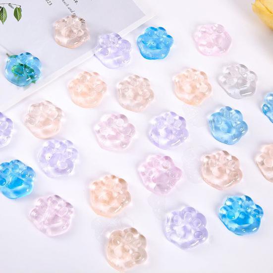 24Pcs Cat Paw Squishes Toy Slow Rebound Flexible TPR Stress Relief Funny Kitten Claw Squeeze Fidget Toy Kids Adults Birthday Gift