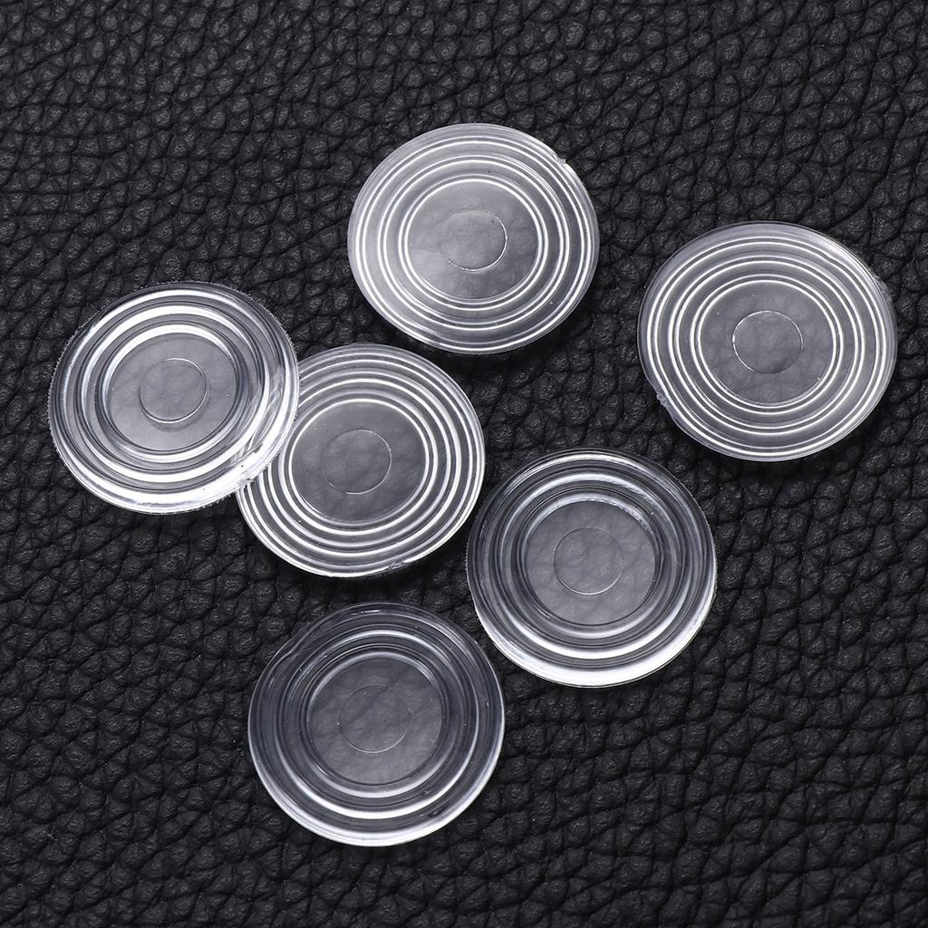 18Pcs Round Glass Table Pads Furniture Bumpers Soft Adhesive Rubber Buffers for Kitchen Bath Office Furniture Noise Dampening