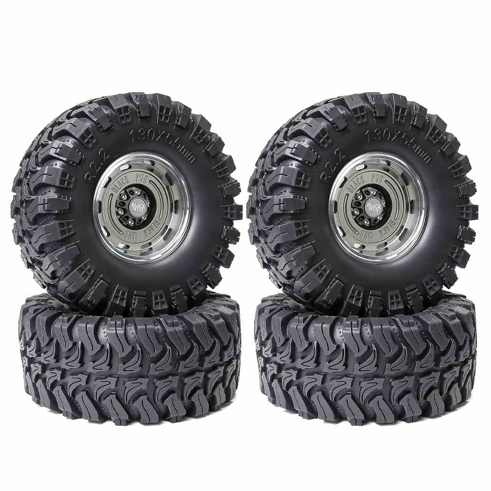 

LJF 1/8 Climbing Car 2.2-inch Black Mud Wheel Boots Tire 130 * 55mm
