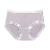 Women S Mid Waist Breathable Antibacterial Triangle Underwear Summer Thin Ice Silk Cotton Crotch Underwear