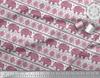 Soimoi Japan Crepe Satin Fabric Aztec & Tribal Elephant Ethnic Print Sewing Fabric Metre 42 Inch