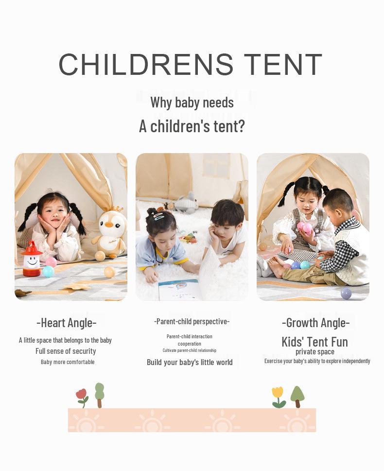 Princess Castle Play Tent for Kids with Mosquito Net - Indoor Pretend Play & Sleep Space
