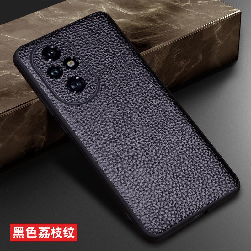 Luxury Genuine Leather Magnetic Litchi Grain Mobile Phone Book Case For Honor 600 400 300 200 100 90 70 Pro Phone Cover Funda