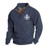 Men's Round Neck Long Sleeve Top Valentine's Day Printed Pullover Couple Sweatshirt