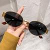 Bohemian Vintage Metal Round Sunglasses With Uv380 Protection For Travel And Parties