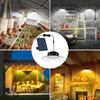 PCS 12 Solar Pendant Light Outdoor Solar Shed Light Motion Sensor Solar Lamp For Shed Garage Yard 3 Color Mode IP65 Waterproof