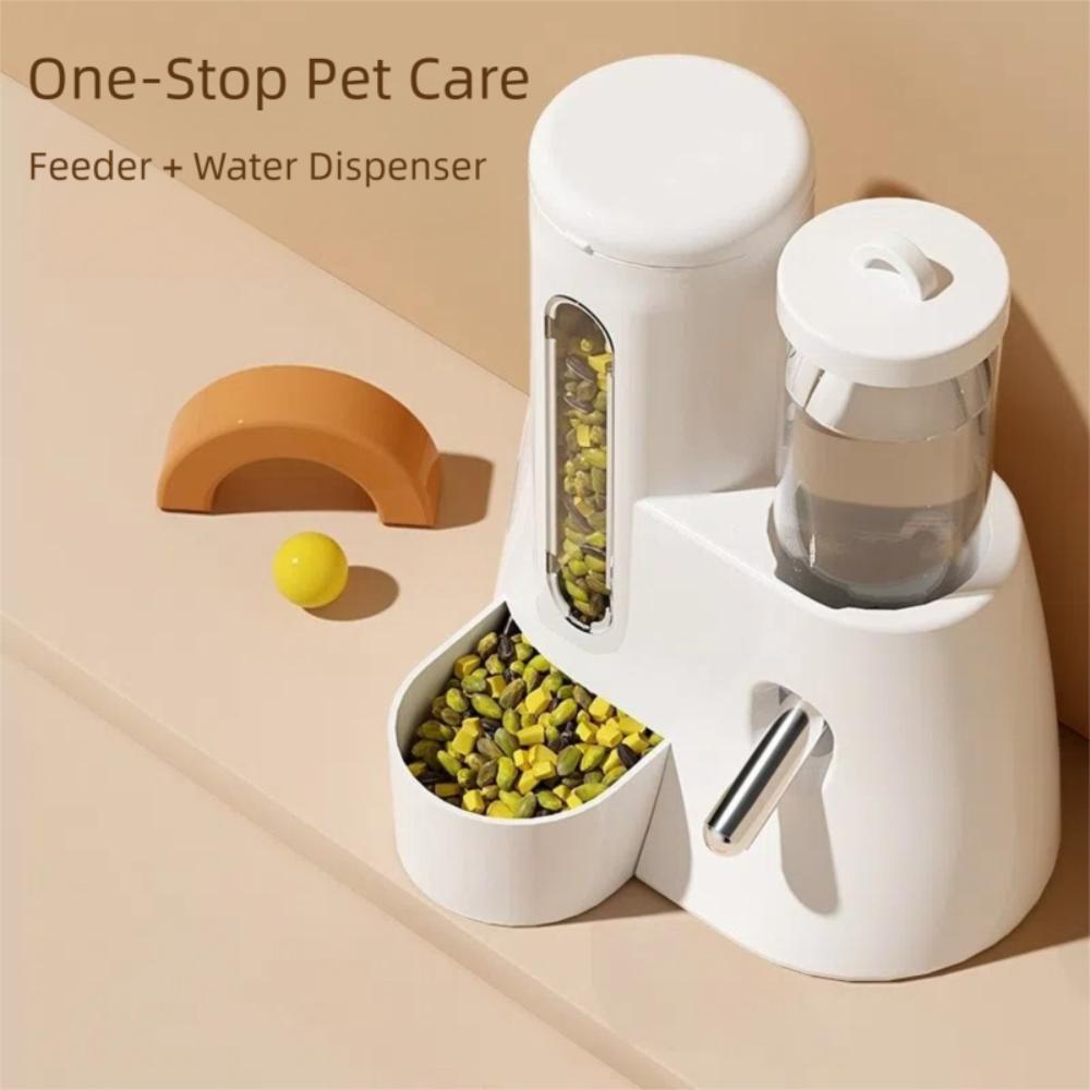 No Drip Hamster Waterer with Stand Holder Pet Feeding Bowl New Water Bottle for Guinea Pig Rabbit