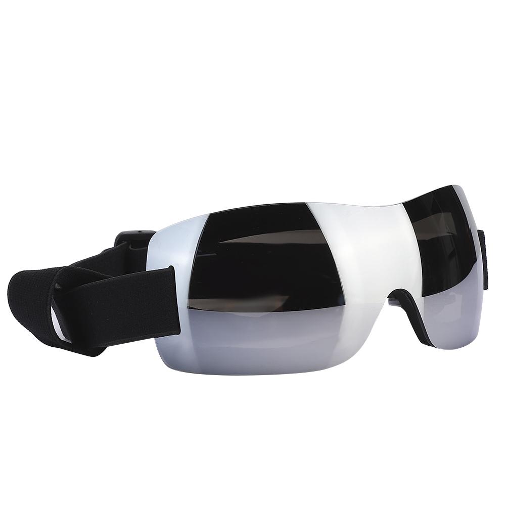 FS SP 05 Plastic Professional Pet Wide View Adjustable Webbing Anti UV Protection Glasses for Large Dogs(Silver )