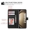 For Samsung Galaxy Z Fold6 5G Case 3D Rhombus Grid Imprinted Wallet Leather Phone Cover with Lanyard