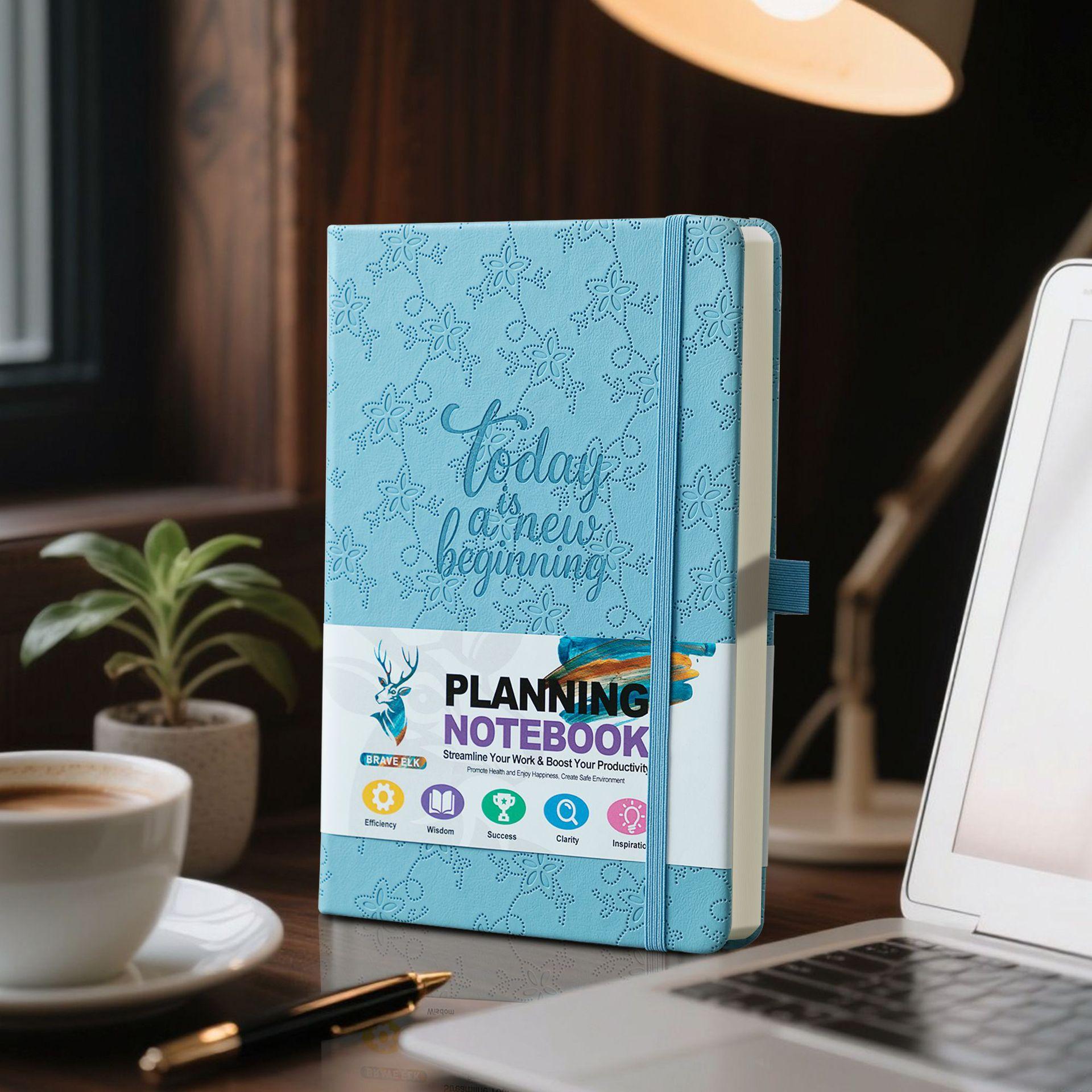 2026 Planner Weekly and Monthly,Self-Discipline Calendar Planner,Exquisite Notebook, Daily Plan Organizer for Home School Office небесно-голубой