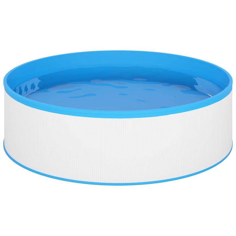 vidaXL Piscine à éclaboussures 350x90 cm Gris