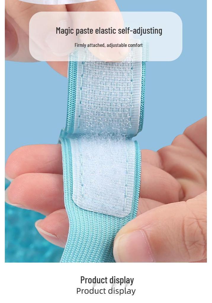 Gel Beads Cooling/Heating Forehead Band - Reusable Ice Pack for Pain Relief