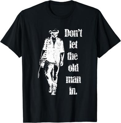 Lass den alten Mann nicht rein Vintage Walking With A Guitar Unisex T-Shirt