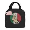Italian Hand Gesture Sing Language Insulated Lunch Bag for Kids School Cooler Thermal Food Box Tote PortableLunchBoxes Container