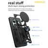 AMORUS For Xiaomi Redmi Note 14 Pro 5G/Poco X7 5G Case Kickstand PC+TPU Phone Cover with Camera Lens Slider