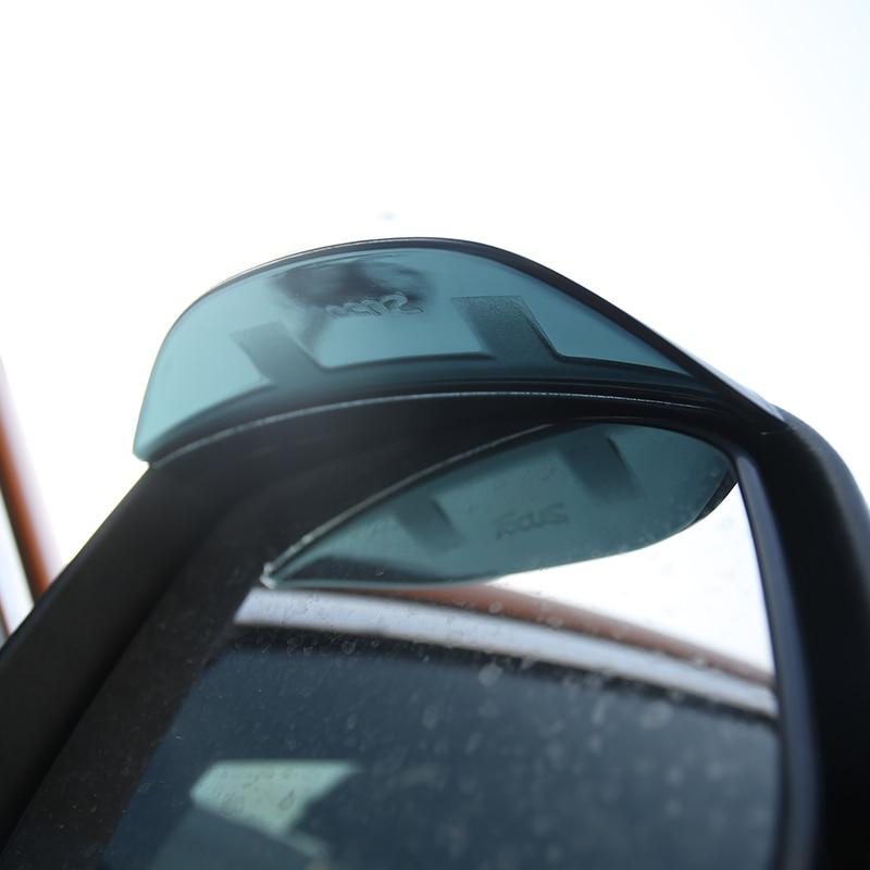 A Little Change PC Rain Eyebrows In Rearview Mirror Awnings Shelters Sticker For Ford Focus 3 4 MK3 MK4 2Pcs/Set