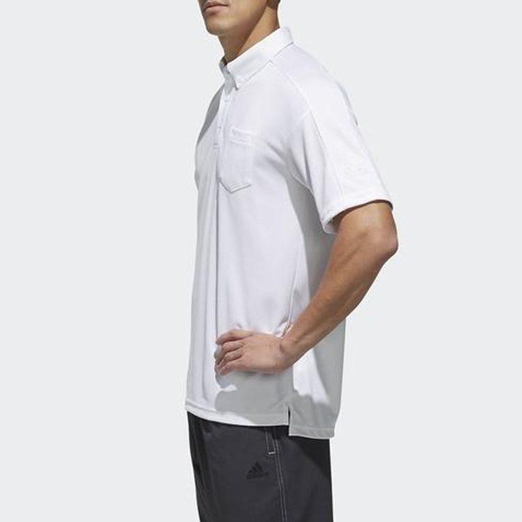 adidas Polo Shirts Men's White Polo Collar Moderate Straight Fit DV0987