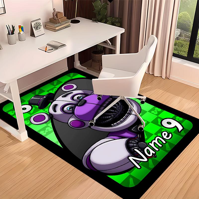 Custom personalization Five Nights at Freddy's Print Area Rug - Soft, Washable Non-Slip Indoor Mat,Living Room,Home&Office Decorative Rug