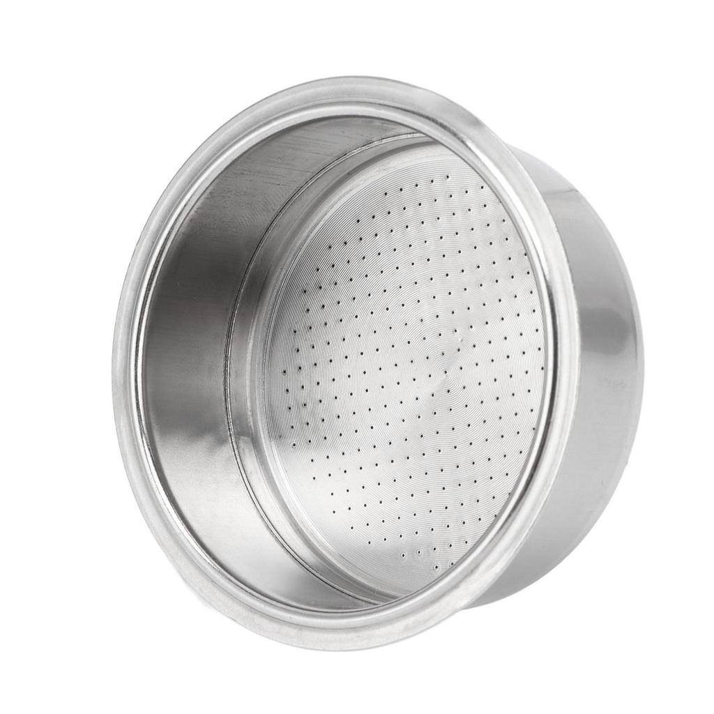 Coffee filter basket strainer made of stainless steel for 2 cups, small and practical, service life, good filter effect with reusable environment