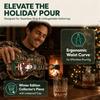 Santa Claus Christmas Guitar Shaped Decanter Snowman Xmas Tree Guitar Liquor Storage Bottle Ornaments Clear Glass Bottle
