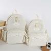 Women's Small Floral Backpack Corduroy Student Schoolbag