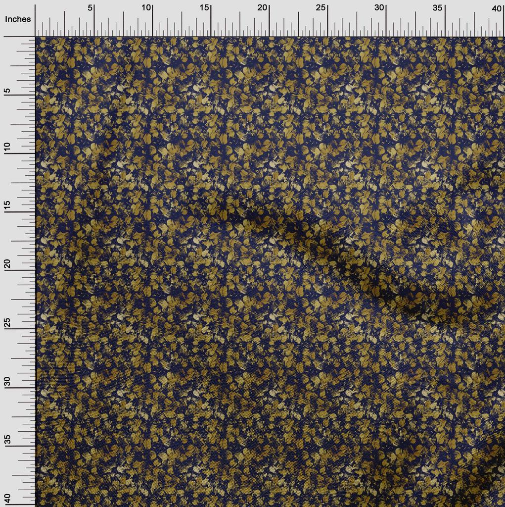oneOone Cotton Flex Blue Fabric Abstract Sewing Fabric By The Yard Printed Diy Clothing Sewing Supplies 40 Inch