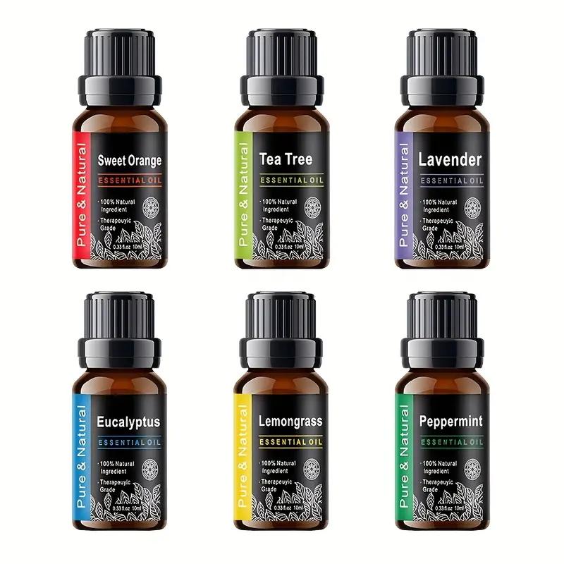 Eterisk oljediffusor 18,6 oz, Ultrasonisk aromaterapidiffusor med tåke, Luftfukter med 8 fargelys, 4 tidsinnstillinger