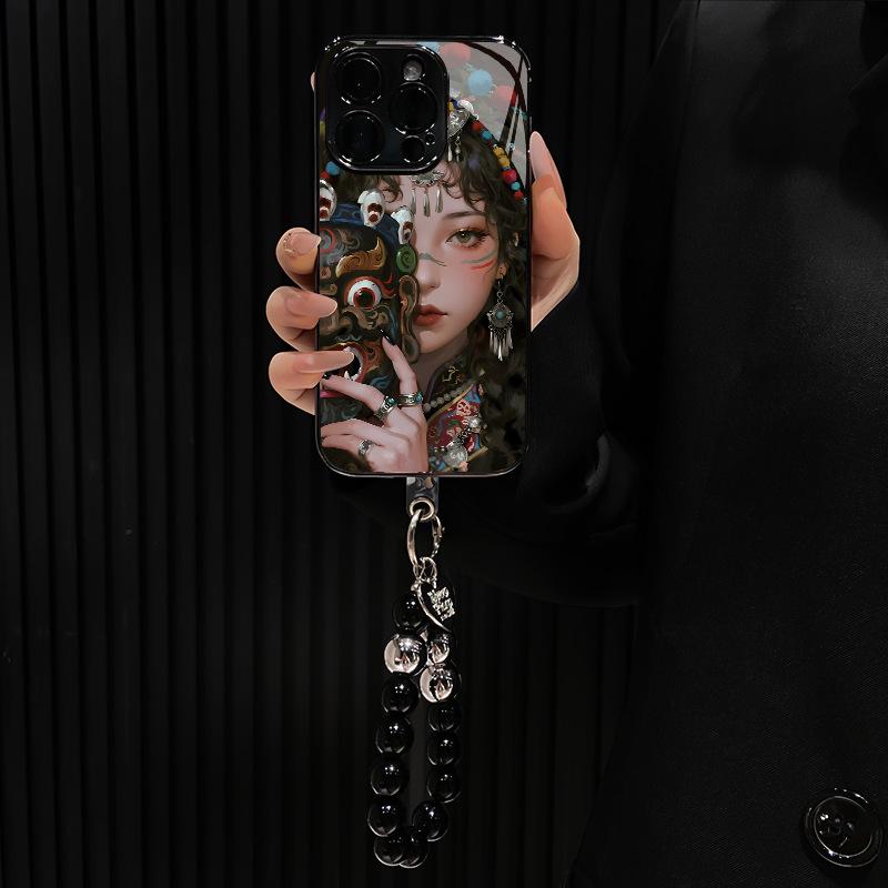 Mask Girl for Apple 17 Mobile Phone Case Iphone15promax New Internet Celebrity Senior Sense 16promax