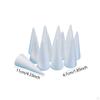 12 Pieces Craft Foam Cones Accessories Decors White Supplies for Activities DIY Art Projects Wedding