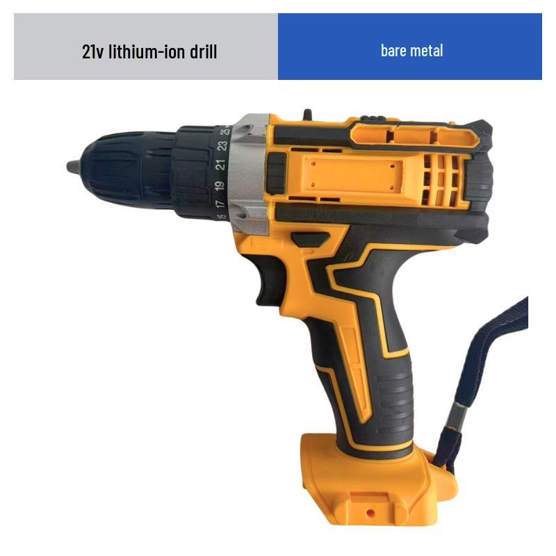 21V Lithium Battery Cordless Drill Set - Multi-Function Electric Screwdriver for Household Use